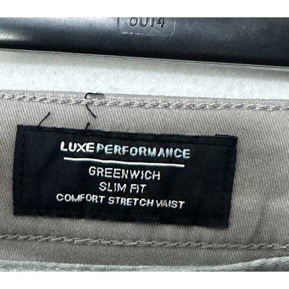Tailor Vintage Mens Greenwich Slim fit Pants Gray Cotton Stretch Sz 33x32 NWT - Picture 6 of 10